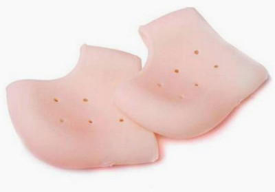 Adiraj Enterprise half silicone gel anti crack heel Heel Support(Beige)