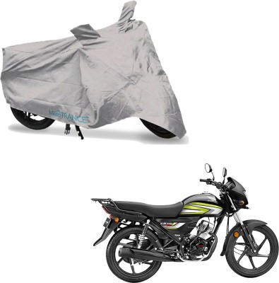 MOTOTRANCE Two Wheeler Cover for Honda(CD 110 Dream, Silver)