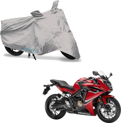 MOTOTRANCE Two Wheeler Cover for Honda(CBR 650F, Silver)