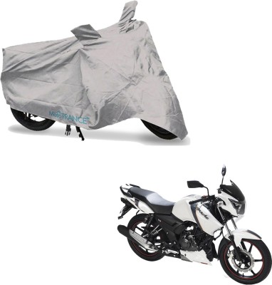 MOTOTRANCE Two Wheeler Cover for TVS(Apache RTR 160, Silver)