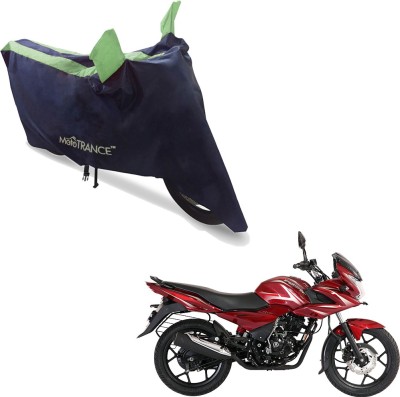 MOTOTRANCE Two Wheeler Cover for Bajaj(Discover 150 f, Blue, Green)