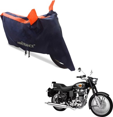 MOTOTRANCE Two Wheeler Cover for Royal Enfield(Bullet 500, Blue, Orange)