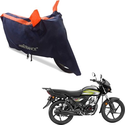 MOTOTRANCE Two Wheeler Cover for Honda(CD 110 Dream, Blue, Orange)