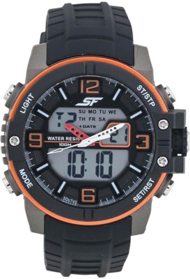 SONATA 77099PP02 SF Analog-Digital Watch  - For Men