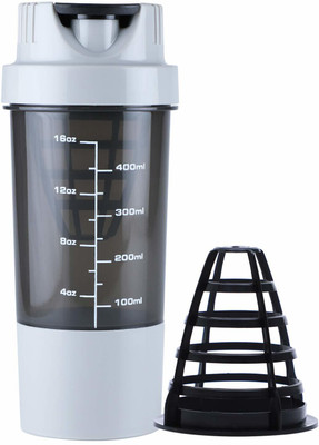 DOVEAZ 500 ml Plastic Shaker(Pack of 1, Grey)