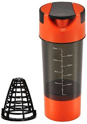 SWISS WONDER 553 ml Tritan Shaker(Pack of 1, Orange)