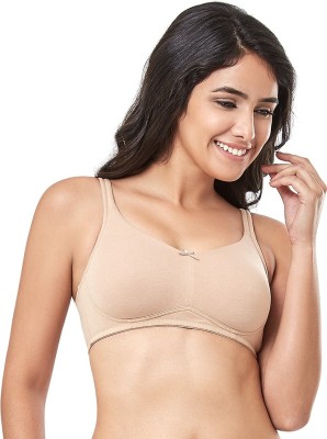 Amante Elegant Concealer Women T-Shirt Non Padded Bra(Beige)