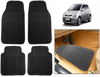 CARMART Rubber Standard Mat For  Hyundai i20(Black)