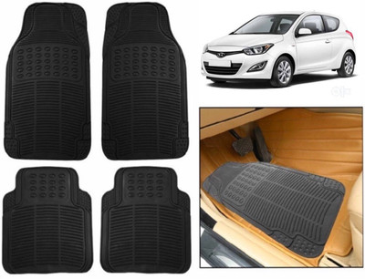 CARMART Rubber Standard Mat For  Hyundai i20(Black)