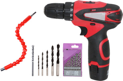 Digital Craft 12V Electric Screwdriver Electric Drill lithium cordless drill Cordless Screwdriver Mini Drill Power Tools With Flexible Shaft 1/4 Multi Hex Shank Extension 13Pc High Speed Steel Drill Bit Set 1Pc 1/4 Masnory Drill Bit 5Pc Wooden Drill Bit Set Pistol Grip Drill(10 mm Chuck Size) Digital Craft 12V Electric Screwdriver Electric Drill lithium cordless drill Cordless Screwdriver Mini Drill Power Tools With Flexible Shaft 1/4 Multi Hex Shank Extension 13Pc High Speed Steel Drill Bit Set 1Pc 1/4 Masnory Drill Bit 5Pc Wooden Drill Bit Set Pistol Grip Drill(10 mm Chuck Size)