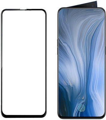HOBBYTRONICS Edge To Edge Tempered Glass for Oppo Reno, Vivo V15 Pro(Pack of 2)