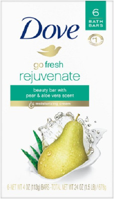 DOVE Go Fresh Pear & Aloe Vera Beauty Bar(6 x 113 g)