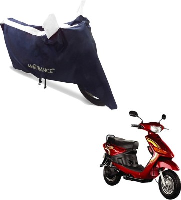 MOTOTRANCE Waterproof Two Wheeler Cover for Indus(Yo Spark, Blue, White)