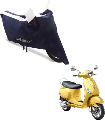 MOTOTRANCE Waterproof Two Wheeler Cover for Piaggio(Vespa VXL 150, Blue, White)