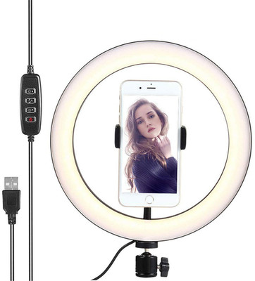 G2L Big LED Selfie Ring Light Smartphone Capture Photo Video Tiktok Musically Ring Flash(White)