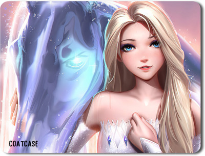COATCASE MPFZ-020 Frozen Movie Printed Rubber Base with Anti Skid Feature for Computer and Laptop Designer Gaming Mouse pad Non Slip Base Mousepad(Multicolor)