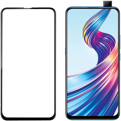 HOBBYTRONICS Edge To Edge Tempered Glass for Vivo V15, OPPO K3, Realme X, Oppo F11 Pro(Pack of 2)
