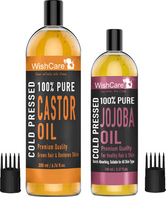 WishCare Premium Cold Pressed Castor Oil (200ML) & Pure ...