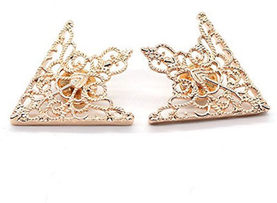 FURE Grill Triangular Collar Pins Brooch(Gold)
