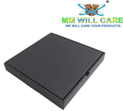 YNK Corrugated Cardboard Pizza packing Packaging Box(Pack of 10 Black)