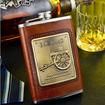 Peshkar England Hip Flasks Stainless Steel Hip Flask(200 ml)