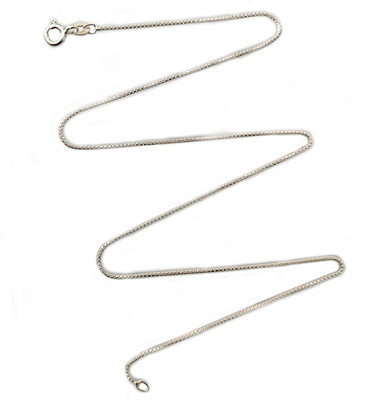 Parnika 16 Inches Very Sleek Box Design Pure 92.5 Sterling Silver Chain