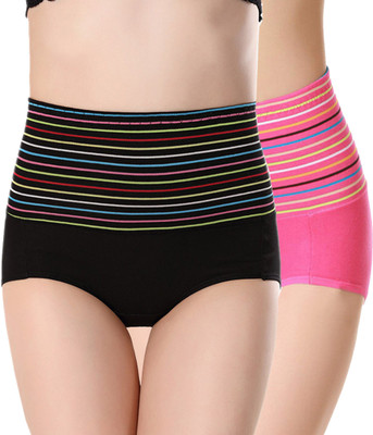 PLUMBURY Women Hipster Multicolor Panty(Pack of 2)