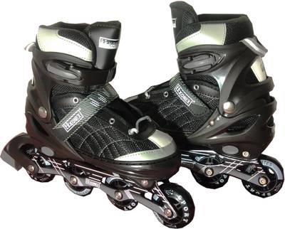 KK Konex Skating Shoe In-line Skates - Size 6-9 UK (GREY) In-line Skates - Size 6-9 UK  (Grey, Black)