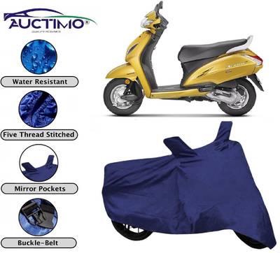 AUCTIMO Two Wheeler Cover for Honda  (Activa 5G, Blue)
