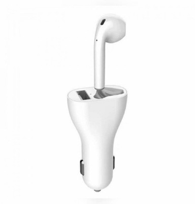 Gannu 15.5 W Turbo Car Charger(White)