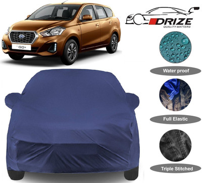 V VINTON Car Cover For Datsun Go+ (With Mirror Pockets)(Blue)