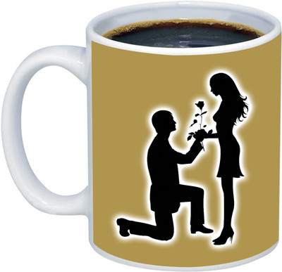 ADITI Designs Happy Purpose day background theme Ceramic Coffee Mug(350 ml)