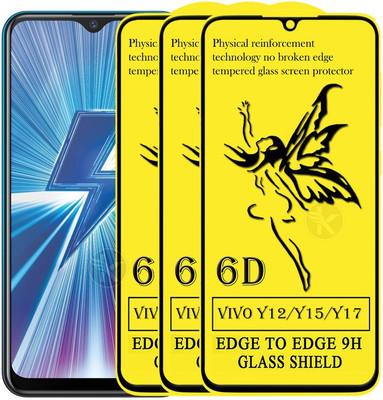 HQ Protection Edge To Edge Tempered Glass for Vivo Y17(Pack of 3)