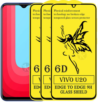 HQ Protection Edge To Edge Tempered Glass for Vivo U20(Pack of 3)