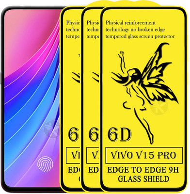 HQ Protection Edge To Edge Tempered Glass for Vivo V15 Pro(Pack of 3)