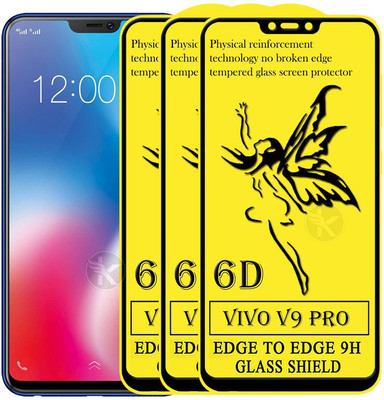 HQ Protection Edge To Edge Tempered Glass for Vivo V9 Pro(Pack of 3)