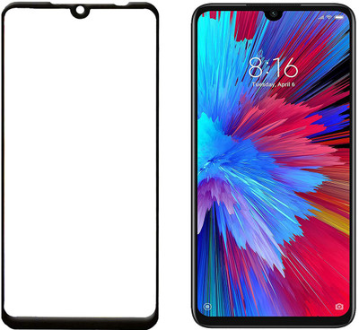 HOBBYTRONICS Edge To Edge Tempered Glass for Redmi Note 7, Redmi Note 7 Pro, Redmi Note 7S(Pack of 2)
