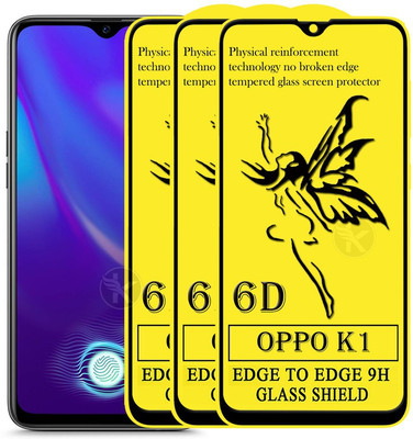 HQ Protection Edge To Edge Tempered Glass for Oppo K1(Pack of 3)