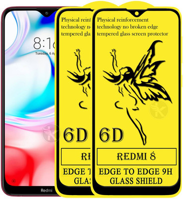 HQ Protection Edge To Edge Tempered Glass for Redmi 8(Pack of 2)