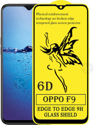 HQ Protection Edge To Edge Tempered Glass for Oppo F9(Pack of 1)