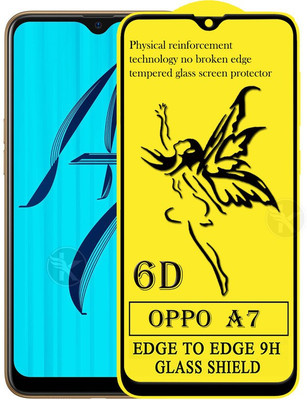 HQ Protection Edge To Edge Tempered Glass for Oppo A7(Pack of 1)
