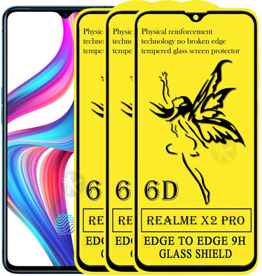 HQ Protection Edge To Edge Tempered Glass for Realme X2 Pro(Pack of 3)