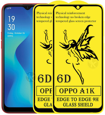 HQ Protection Edge To Edge Tempered Glass for Oppo A1k(Pack of 2)