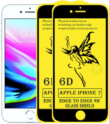 HQ Protection Edge To Edge Tempered Glass for Apple iPhone 7(Pack of 2)