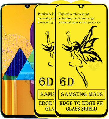 HQ Protection Edge To Edge Tempered Glass for samsung Galaxy M30s(Pack of 2)