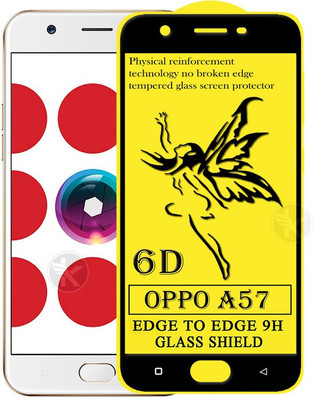 HQ Protection Edge To Edge Tempered Glass for Oppo A57(Pack of 1)