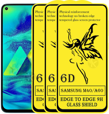 HQ Protection Edge To Edge Tempered Glass for samsung Galaxy A60(Pack of 3)