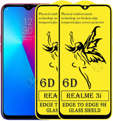 HQ Protection Edge To Edge Tempered Glass for Realme 3i(Pack of 2)
