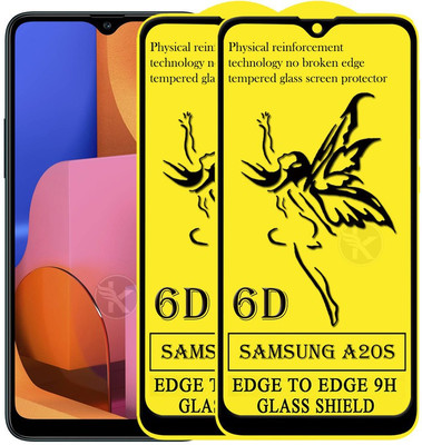 HQ Protection Tempered Glass Guard for samsung Galaxy A20s(Pack of 2)