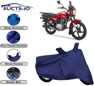 AUCTIMO Two Wheeler Cover for Bajaj(Boxer, Blue)